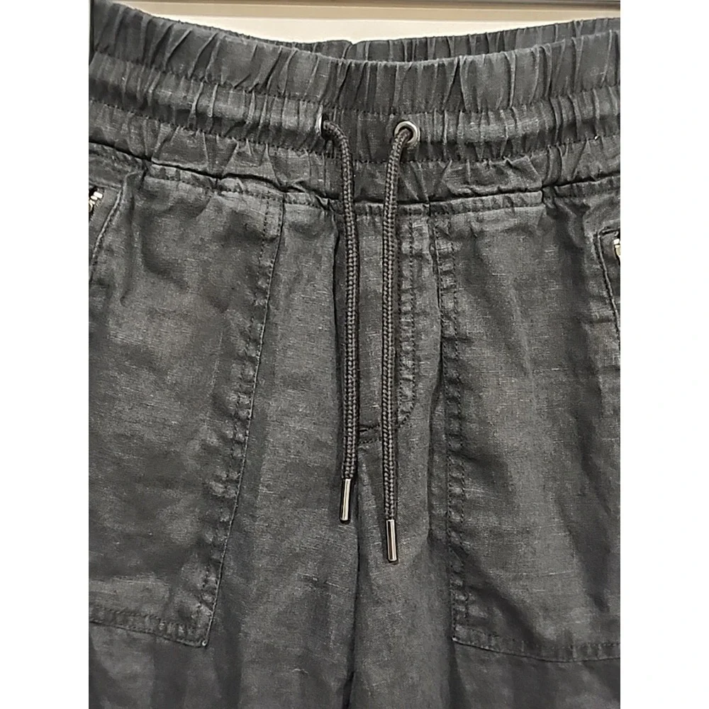 Athleta Joggers Womens Size‎ 0 Petite Black, Zippered Pockets Elastic Waist
